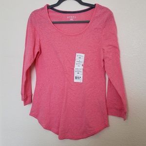 Pink long sleeve tshirt NWT
